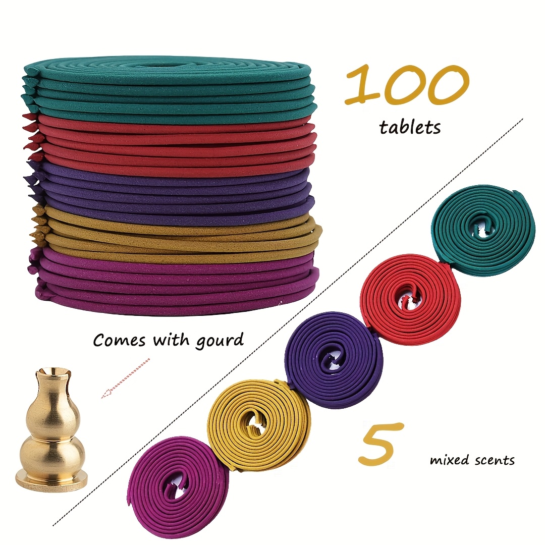 Home Fragrance Best - 100 piezas de aromaterapia en espiral