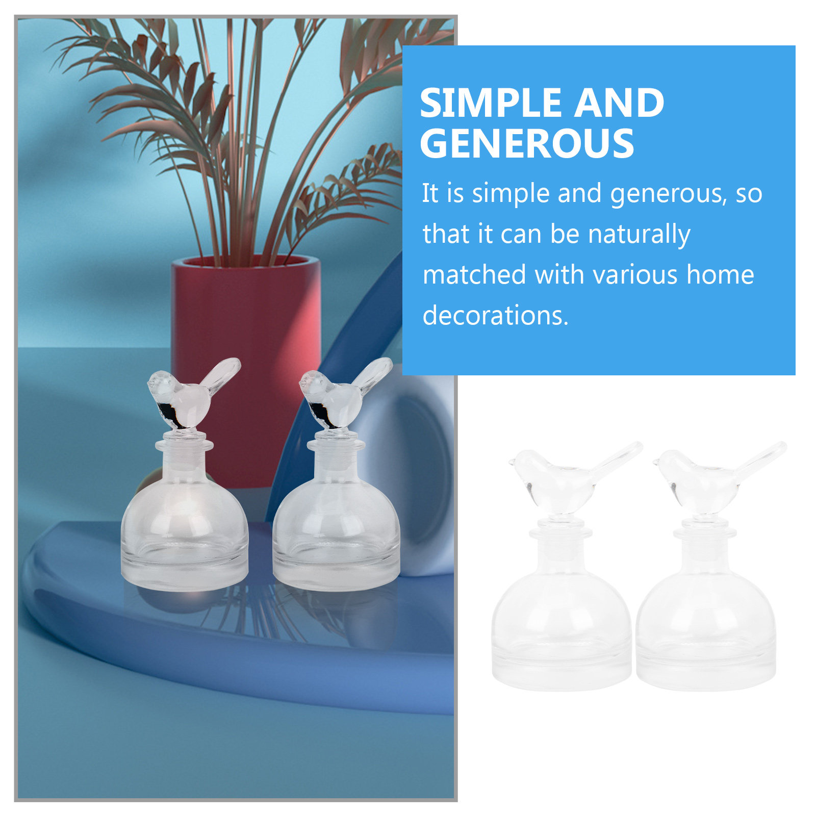 2 botellas de vidrio para perf - Home Fragrance Us reseña y precio