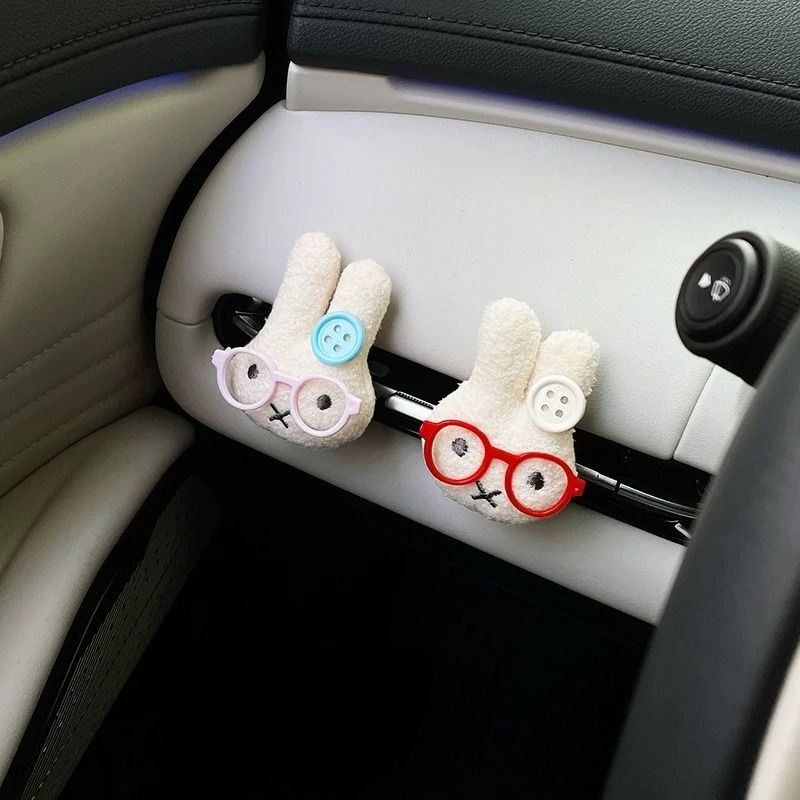 Lindo conejo con gafas, clip p - Car Vent Diffuser reseña y precio