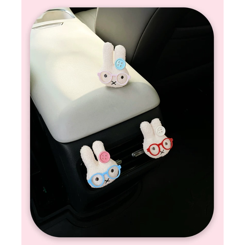 Lindo conejo con gafas, clip p - Car Vent Diffuser reseña y precio
